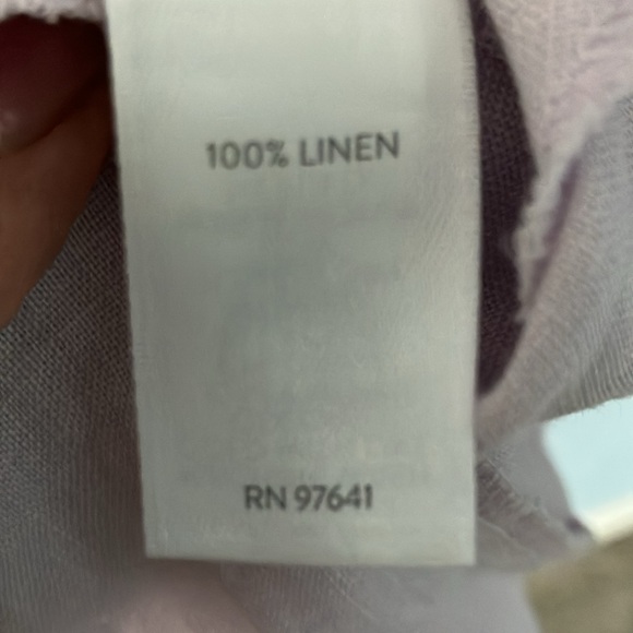 J Jill LoveLinen M Pastel V-neck Sleeveless Shift Dress Knee Length Lightweight - Picture 6 of 10